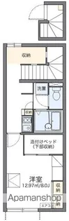レオパレスメゾンアジュール【220号室】の間取り