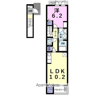 ベル ブリーズ ウエスト【2階】の間取り
