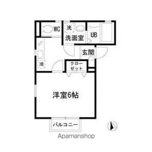 神奈川県横浜市鶴見区東寺尾中台【アパート】の間取り