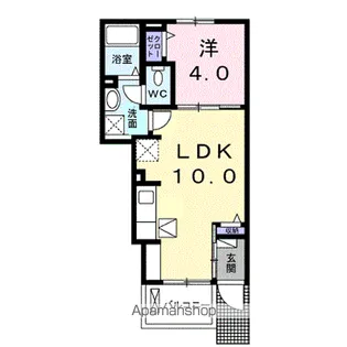 クラール東村 B【1階】の間取り