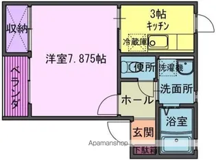 グランリジェール【201号室】の間取り