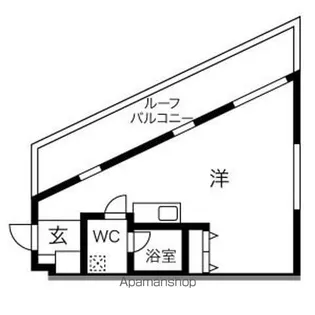 クレアキューブ正木町【4-へ号室】の間取り