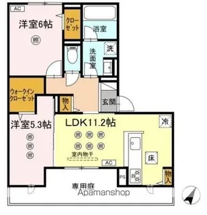 メゾン ココル【1階】の間取り