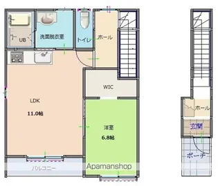 KURASUMU GINZA B棟【2階】の間取り