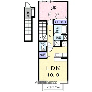メゾン・ド・ミーテ【2階】の間取り