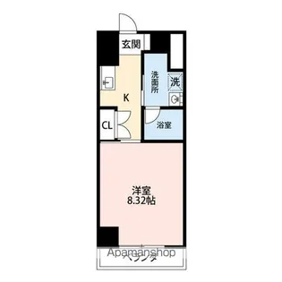 フローラ供米田【3階】の間取り