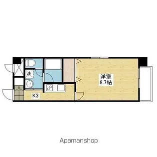 1Kの間取り画像