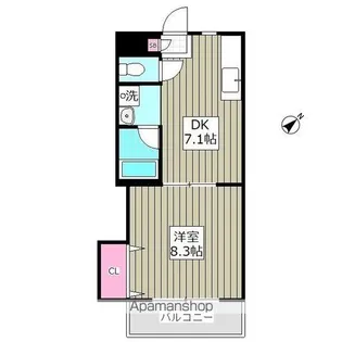 第2成城島田マンション【1階】の間取り