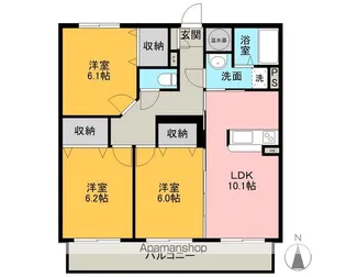 ブレインマンション若葉【202号室】の間取り
