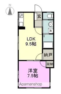 ハイツMIYA【1階】の間取り