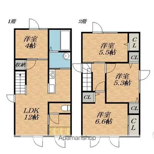 北海道帯広市西十四条南11丁目【一戸建】の間取り