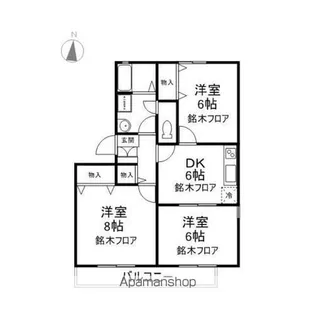 メゾン・ド・タハラD棟【2階】の間取り