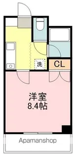 IN−TOWNER二日町【2階】の間取り