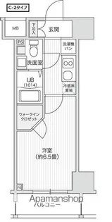 東京都渋谷区笹塚2丁目【マンション】の間取り