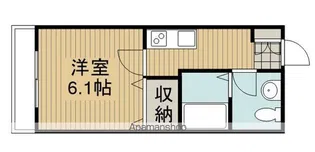 アンカシェット【203号室】の間取り