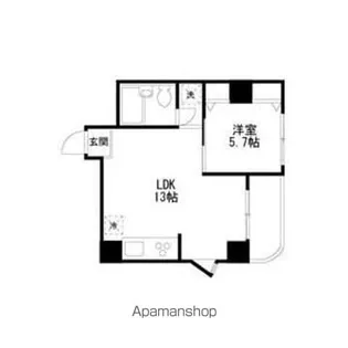 AKKレジデンス新宿【4階】の間取り