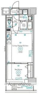 MIND SHIMURASAKAUE【5階】の間取り