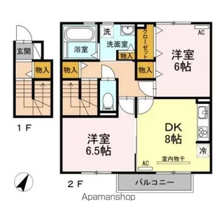 栄華セジュール【2階】の間取り