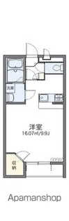 レオパレスキャッスル2010【104号室】の間取り