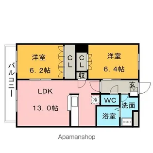 ファームタウン桜【2階】の間取り