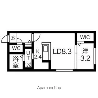 GRAND BAGLIONI 手稲本町(グランドバリオーニ手稲本町)【3階】の間取り