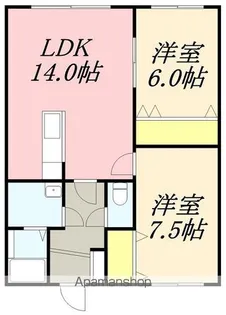 M’S SQUARE(エムズスクエア)【103号室】の間取り