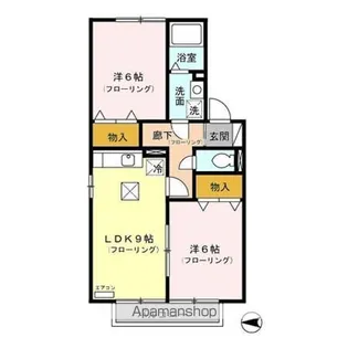 グリーンヒルズ【101号室】の間取り
