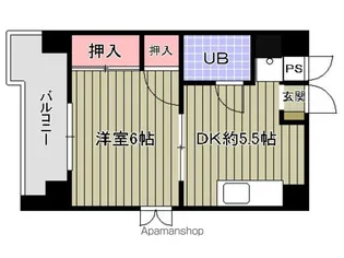 第3久保井ビル【501号室号室】の間取り