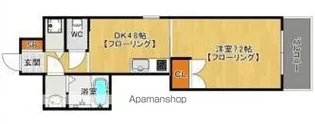 エンクレスト天神WING【7階】の間取り