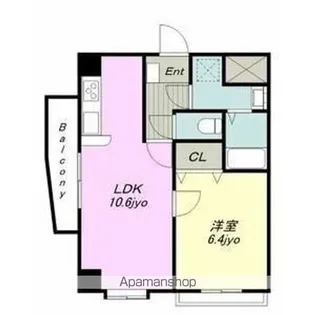 クイーンズ・スクエア【2階】の間取り