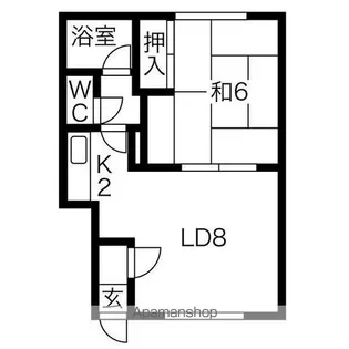 野口マンション【1階】の間取り