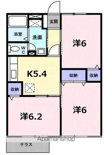 3Kの間取り画像