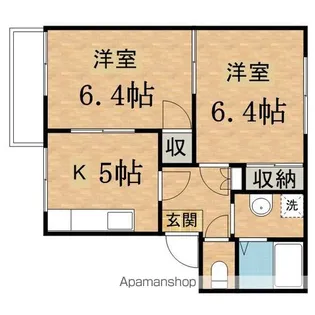 フレグランス平山B【201号室号室】の間取り