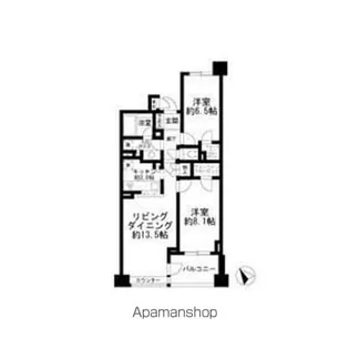 グランブリエ横濱山下公園302【3階】の間取り