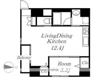 HONNMACHI BOX24【3階】の間取り