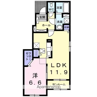 スマイルメゾン Ⅱ【1階】の間取り