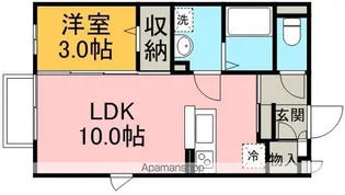 ハイツ ハピネス【201号室】の間取り