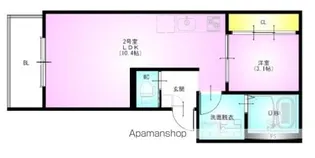 REGALEST LA MER【1階】の間取り