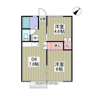 サンブルーム 土浦【2階】の間取り