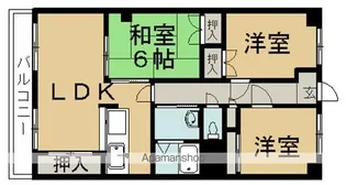 グリーンハウス20【5階】の間取り