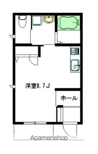 ベルテ下丸子【101号室】の間取り