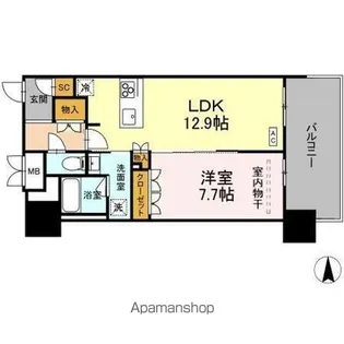 THE REJUVEPORT KISARAZU【6階】の間取り