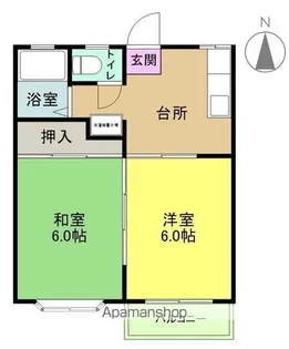 メゾン天神【201号室】の間取り