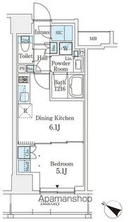 テラス駒込イースト【10階】の間取り