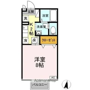 セジュール山田 C【1階】の間取り