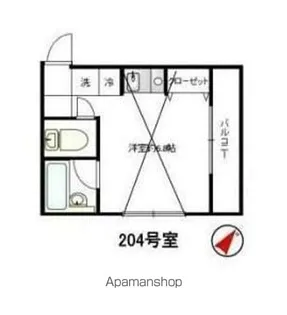 ランドヒルズウエストA棟【2階】の間取り