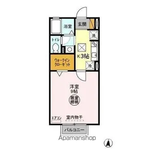 1Kの間取り画像