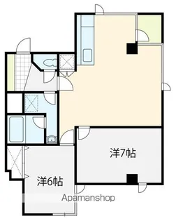里見町タウンハイツ 406号【406号室】の間取り