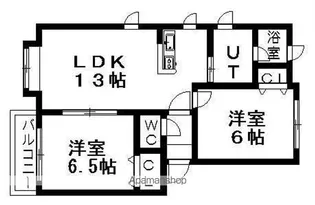 カルムヒルズ【205号室】の間取り