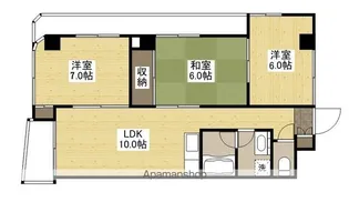 山根ビル【601号室】の間取り